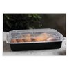 Pactiv Evergreen VERSAtainer Microwavable Containers, Rectangle, 58 oz, 8.5 x 11.5 x 2.5, Black/Clear, Plastic, 150PK NC989B